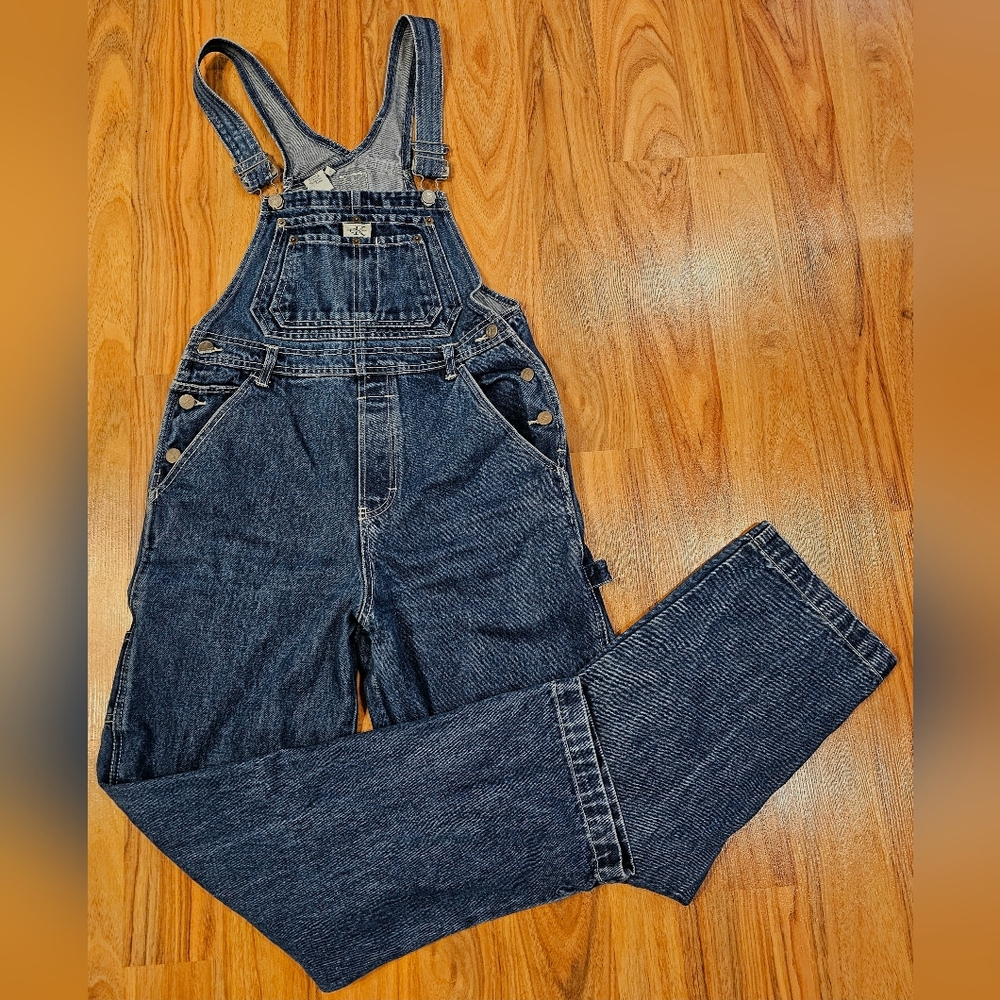 Vintage 90's Women's Calvin Klein Denim Bib Overalls